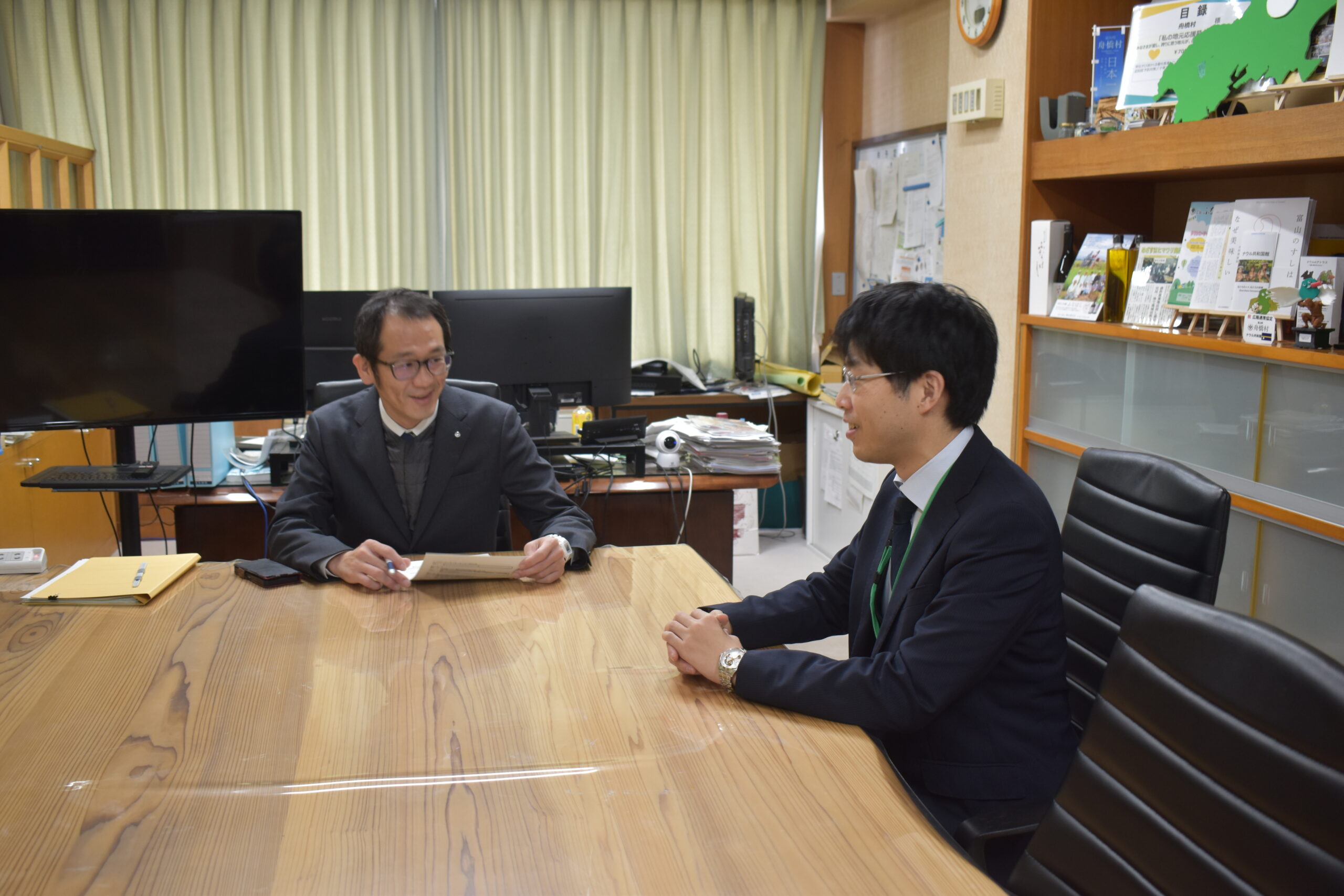 360度人事評価後の職員面談を行っています